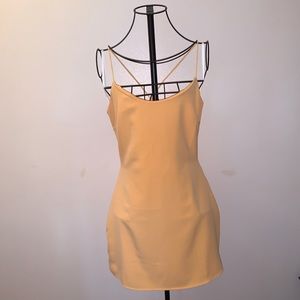 BRAND NEW NBD Aria yellow mini dress